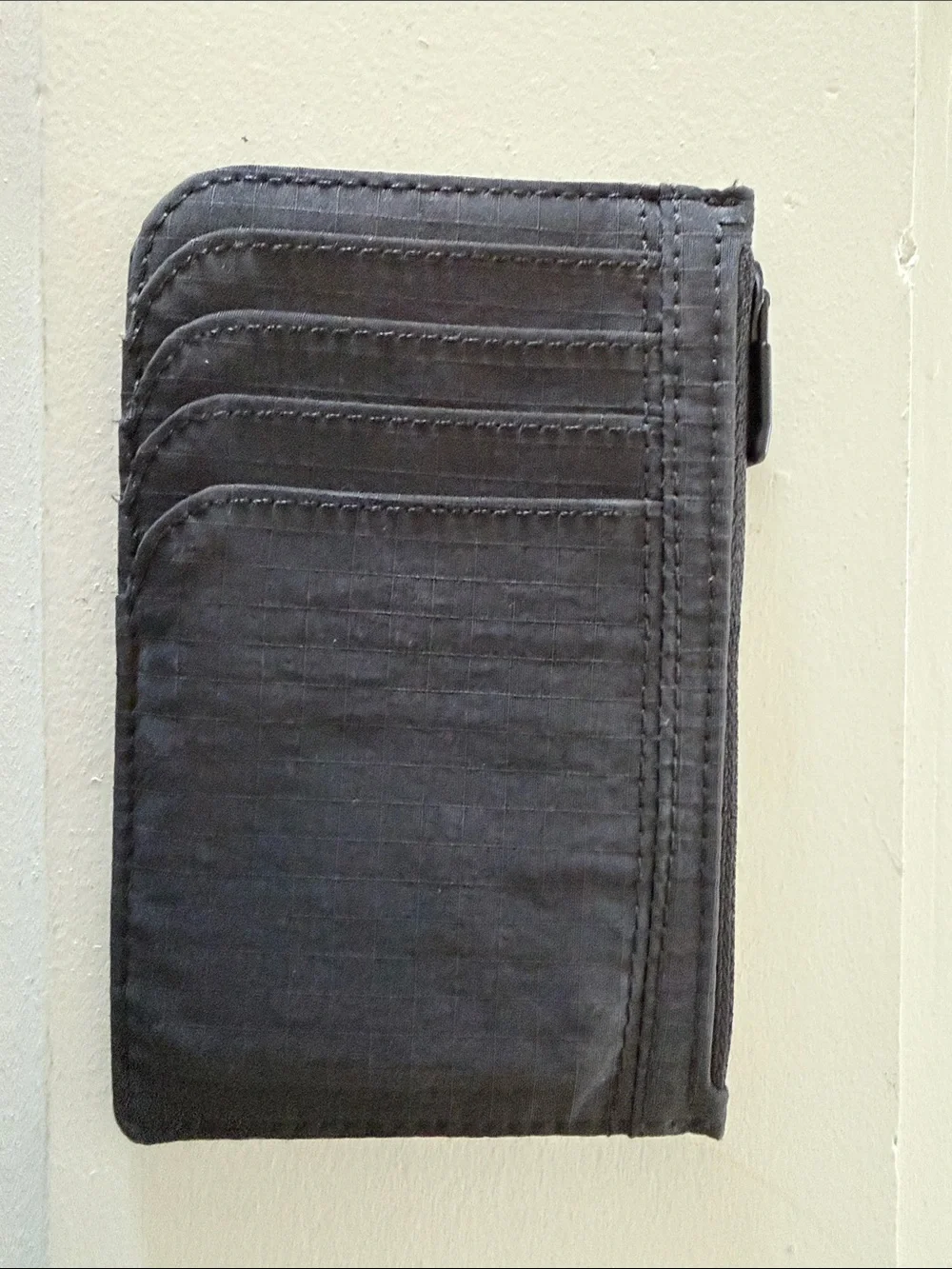 Black Lululemon Zip Card Wallet